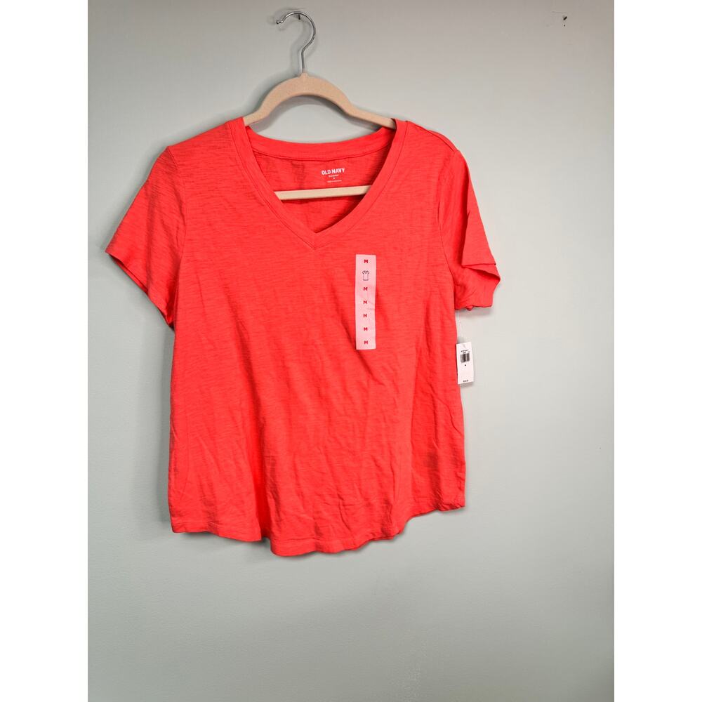 NWT! Old Navy V-Neck Short Sleeve Top - Pink - Medium